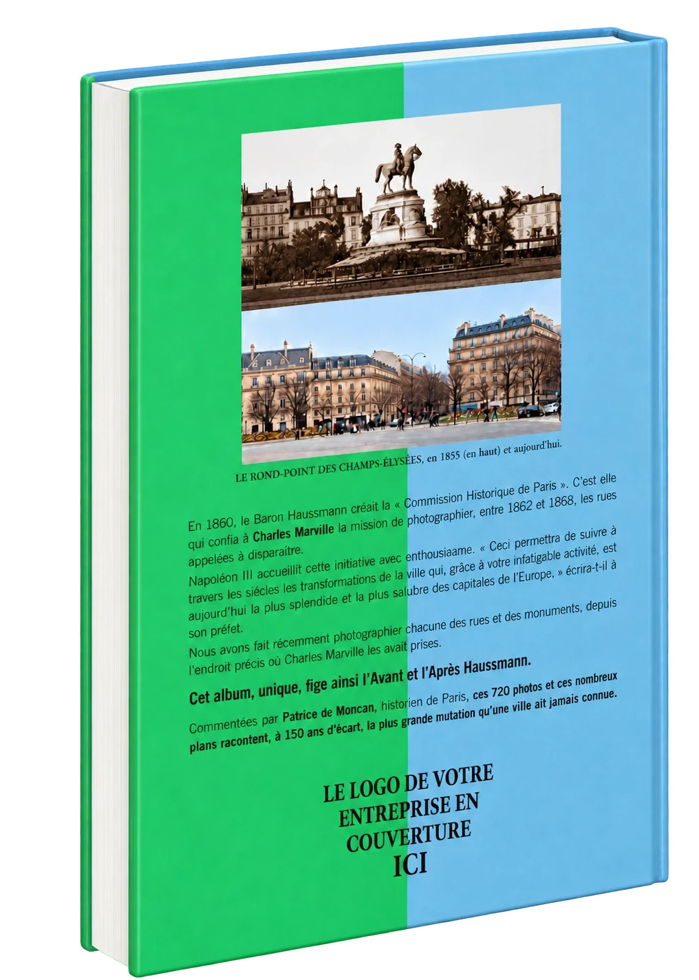 4e de couverture du livre Paris Avant-Après en relief